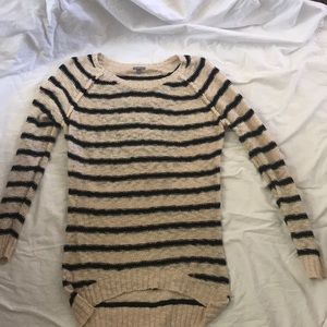 Striped long sleeve sweater